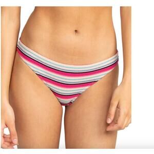 Roxy Paraiso Stripe Moderate Bikini Bottom NWT Size Large